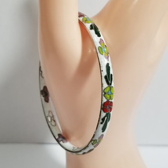Vintage Cloisonne enamel bangle bracelet 1.1999 - Picture 1 of 9